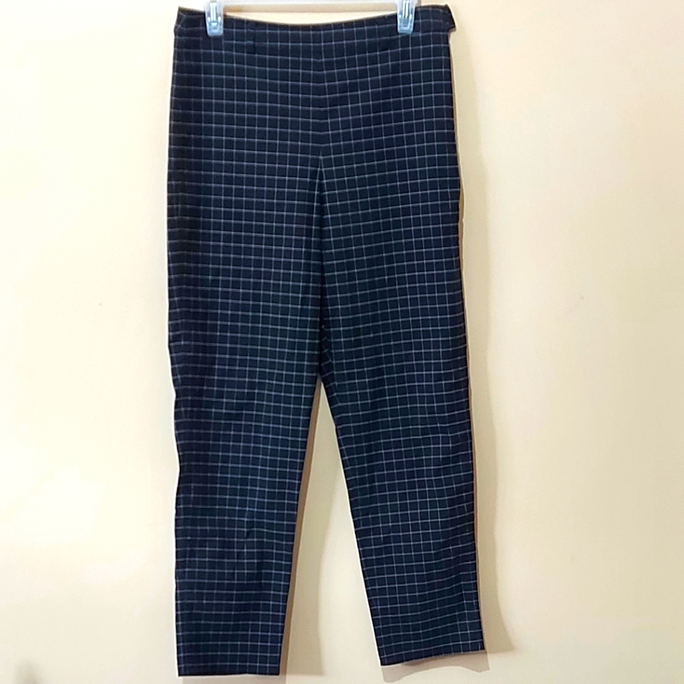 Dkny Grid Patterned Pants